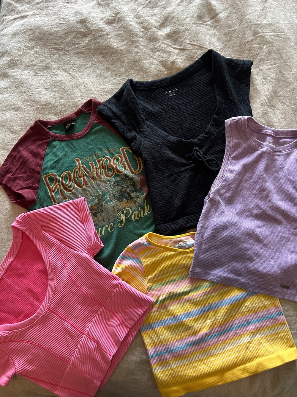 5 piece bundle cute summer XS tops.